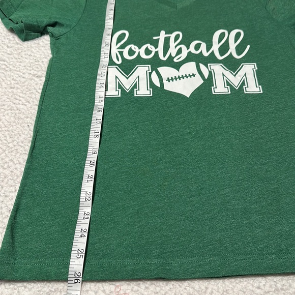 Bella Canvas “Football Mom” Green Tee, EUC, Size Small - Picture 5 of 7